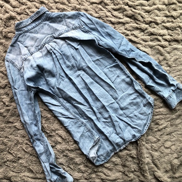 Harper Like Denim Button Down Shirt - Picture 4 of 6